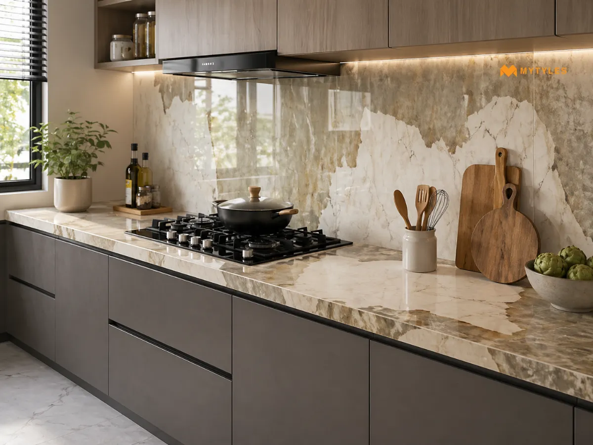Granite Countertop Applied in Kitchen